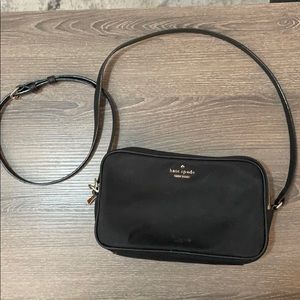 Kate spade nylon crossbody shoulder bag in  black